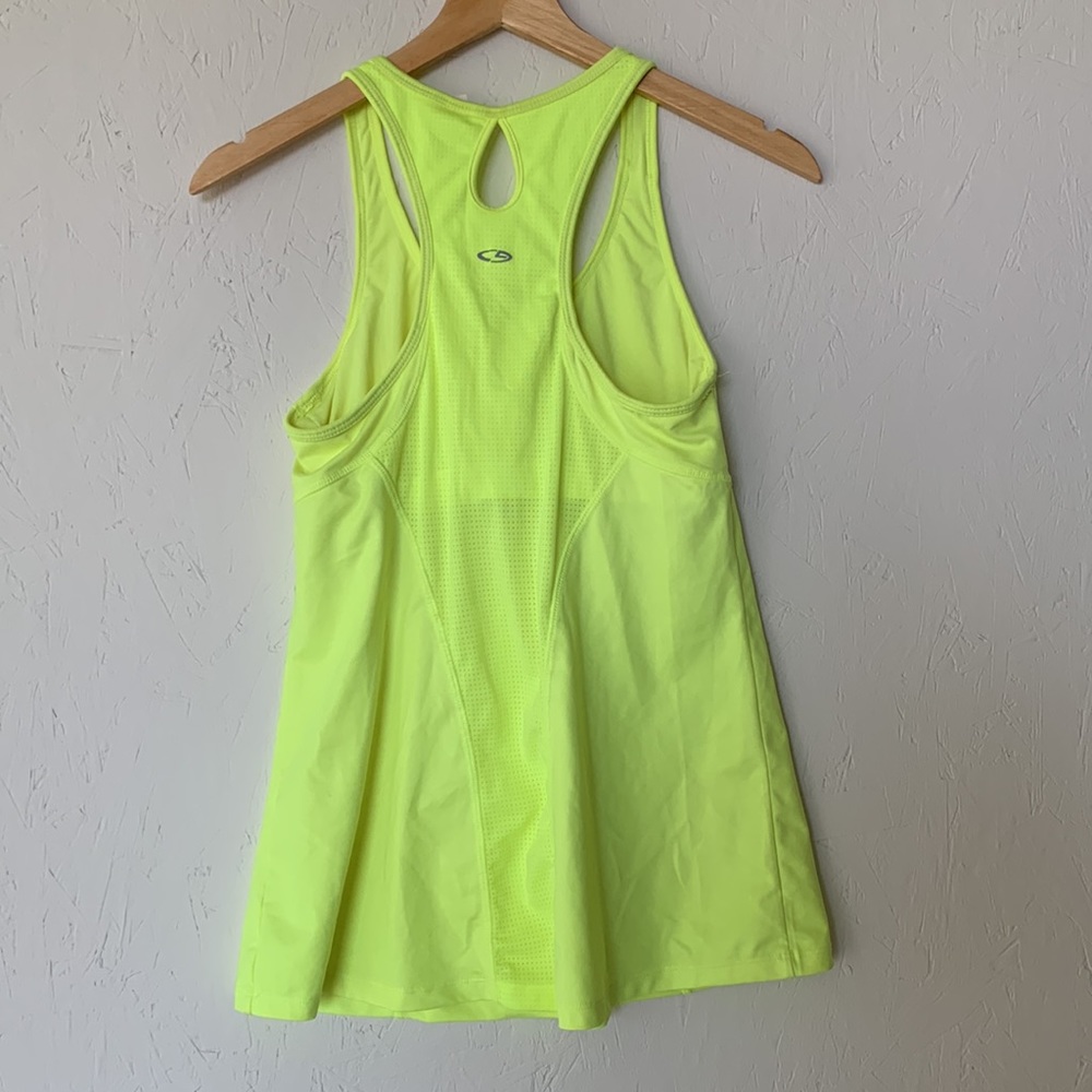 Like New! Neon Yellow Tank Top L - Picture 4 of 5
